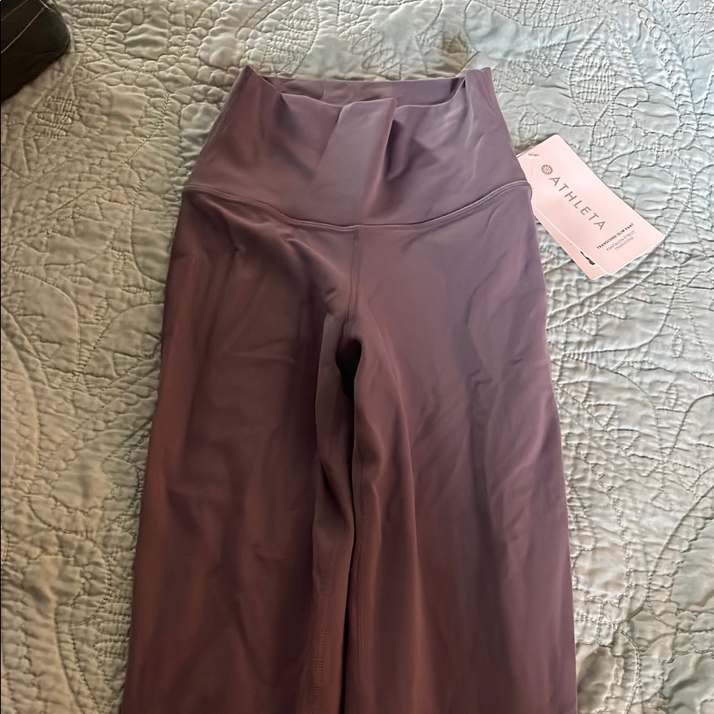 Athleta Gray High-Waisted Leggings